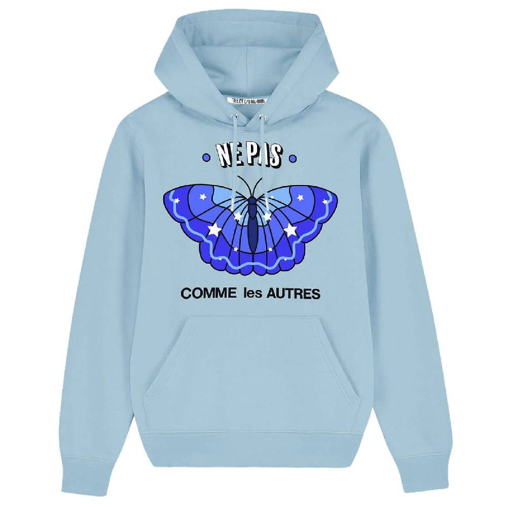 NIL+MON Hoodie "TZ Ne Pas Blue" Neueste Stile