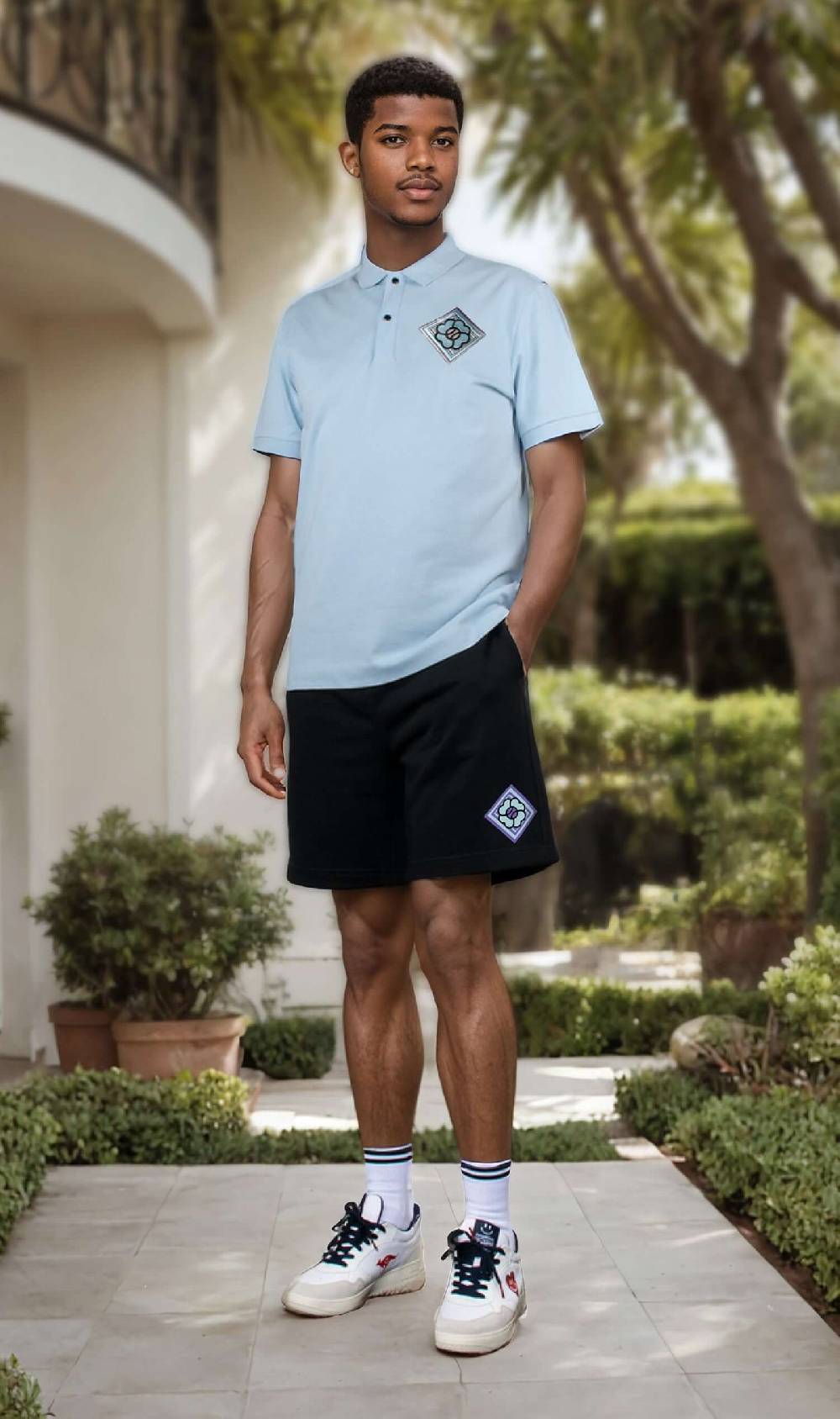NIL+MON Shorts "Clover Blue" Fabrikladen