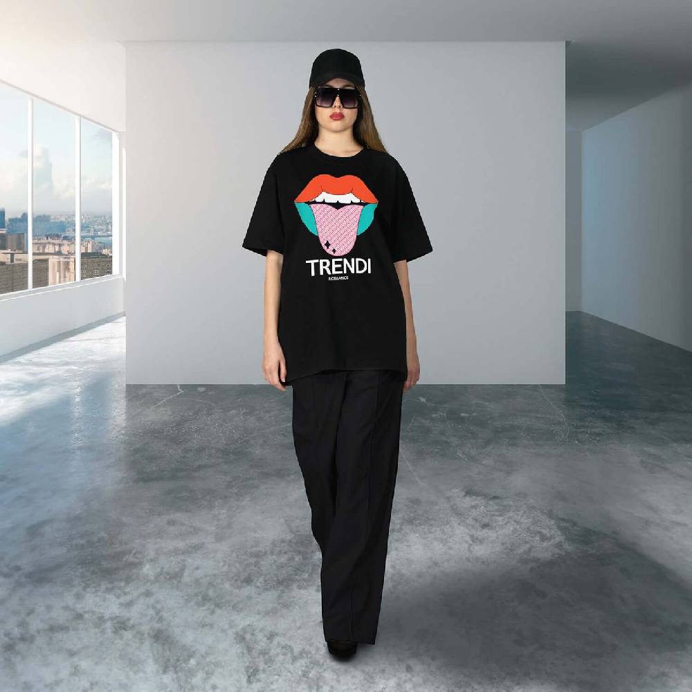 NIL+MON Oversize Tee "TZ Trendi" Black Friday Preise