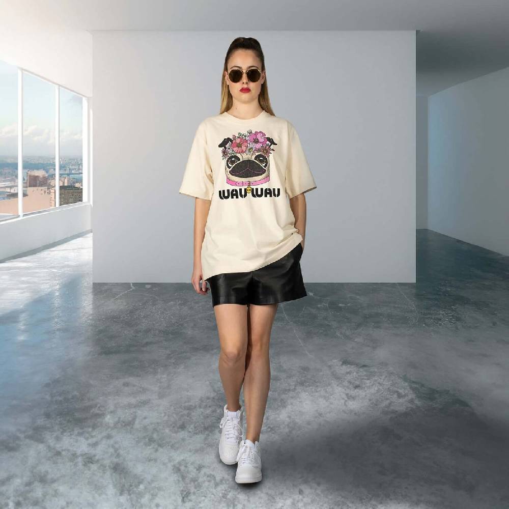 NIL+MON Oversize Tee "TZ FLWR Wau" Online