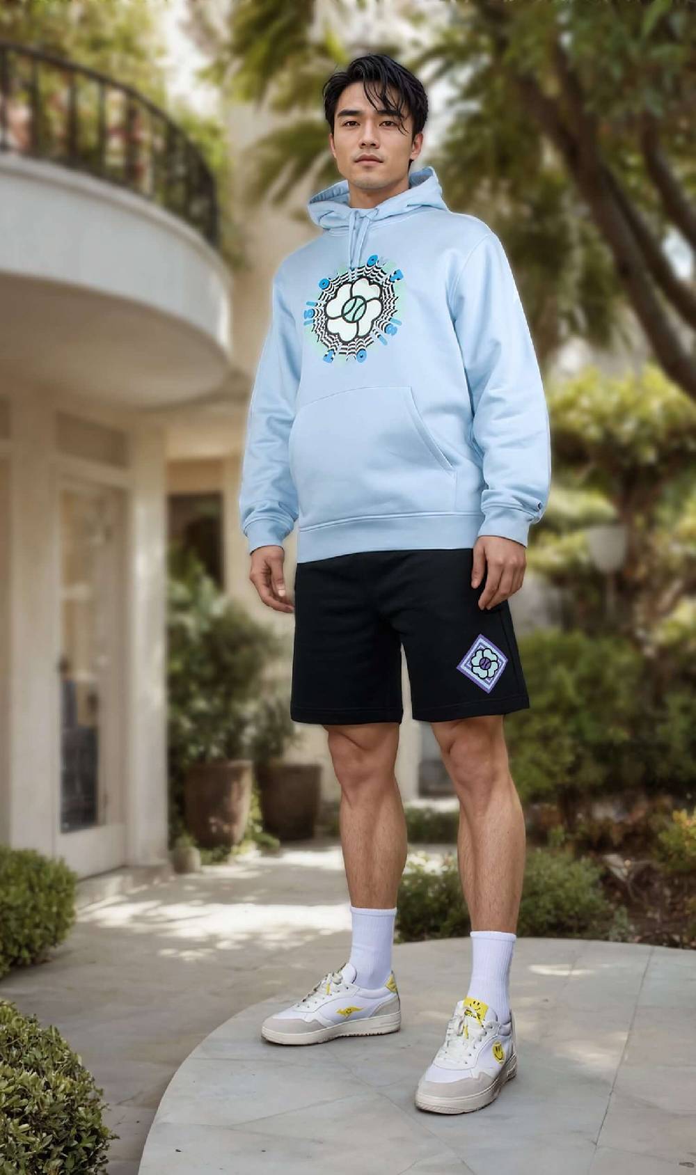 NIL+MON Hoodie "Circle Blue" Exklusivangebot
