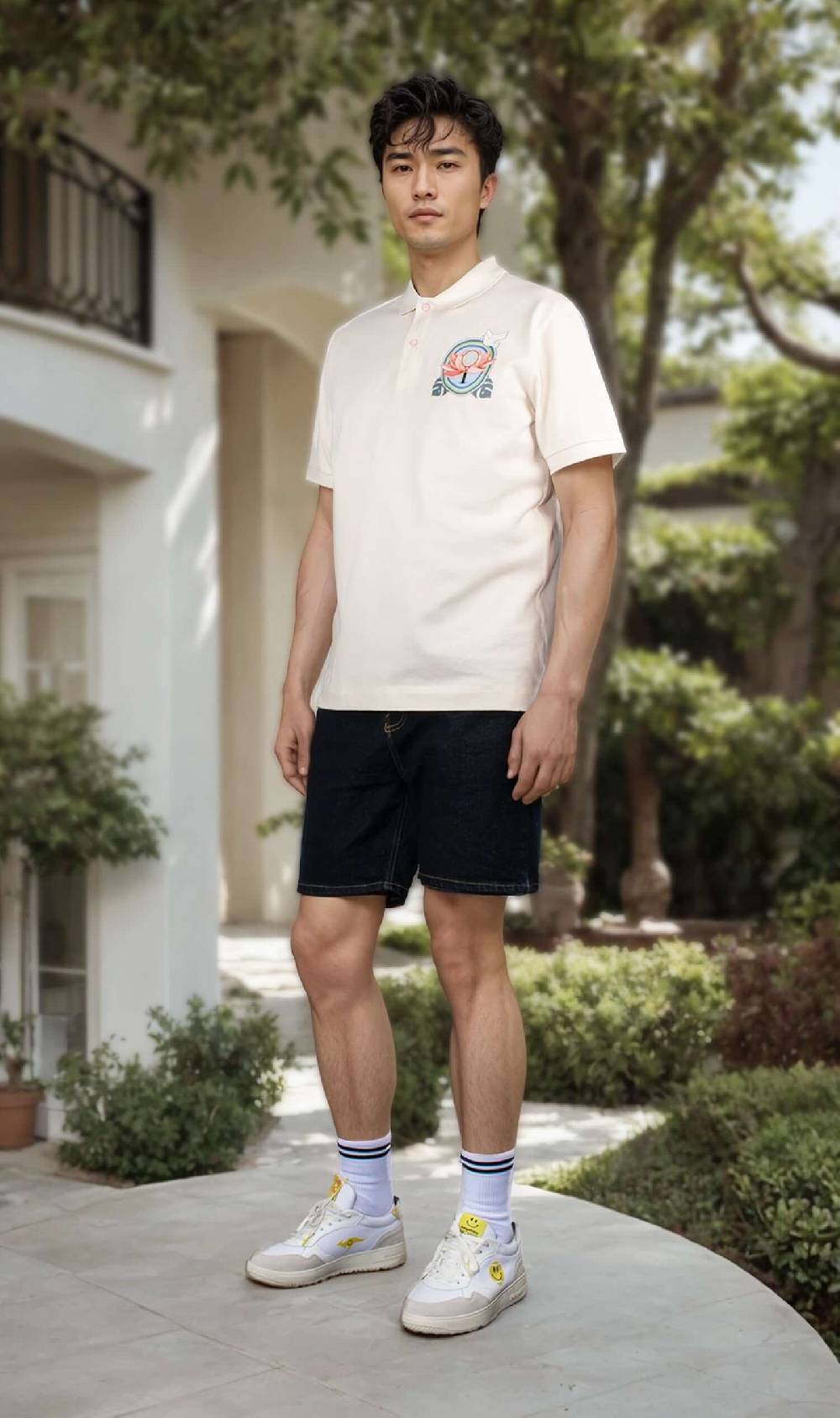 NIL+MON Polo Shirt "Dove" Top Angebot
