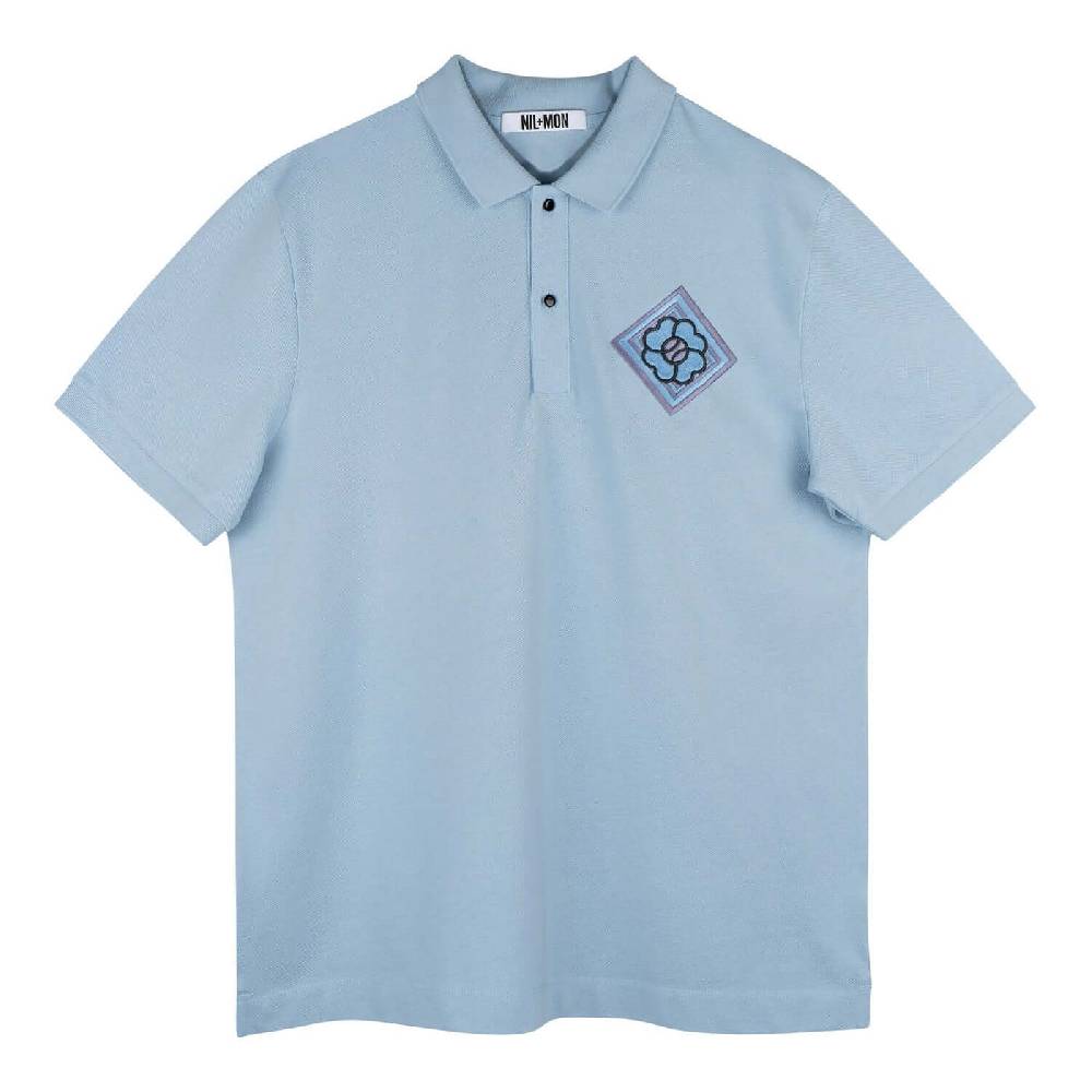 NIL+MON Polo Shirt "Clover Blue" Online Outlet