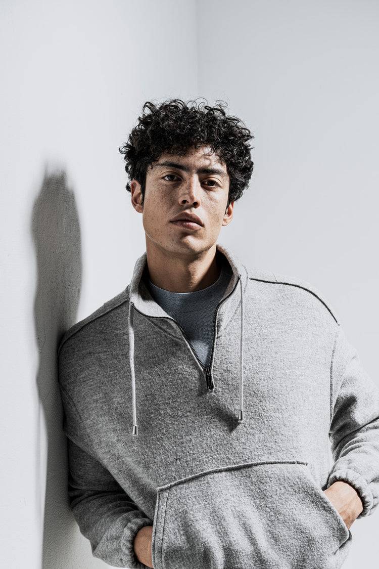 Phil Petter Woll-Walk-Zipptroyer aus Merinowolle, Oversized Fit Neuheiten