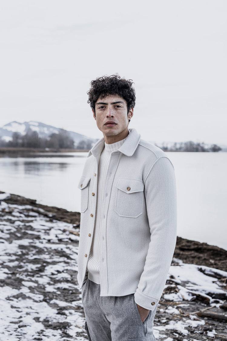 Phil Petter Rundhals-Pullover aus Merinowolle, breiter Ripp-Strick Online Shopping