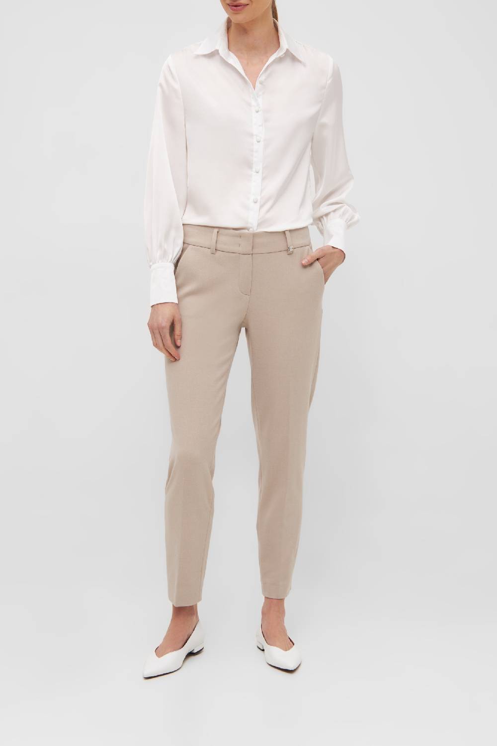 Raffaello Rossi Chino Straight lang Mid Waist schwarz: DORA O Exklusive Angebote