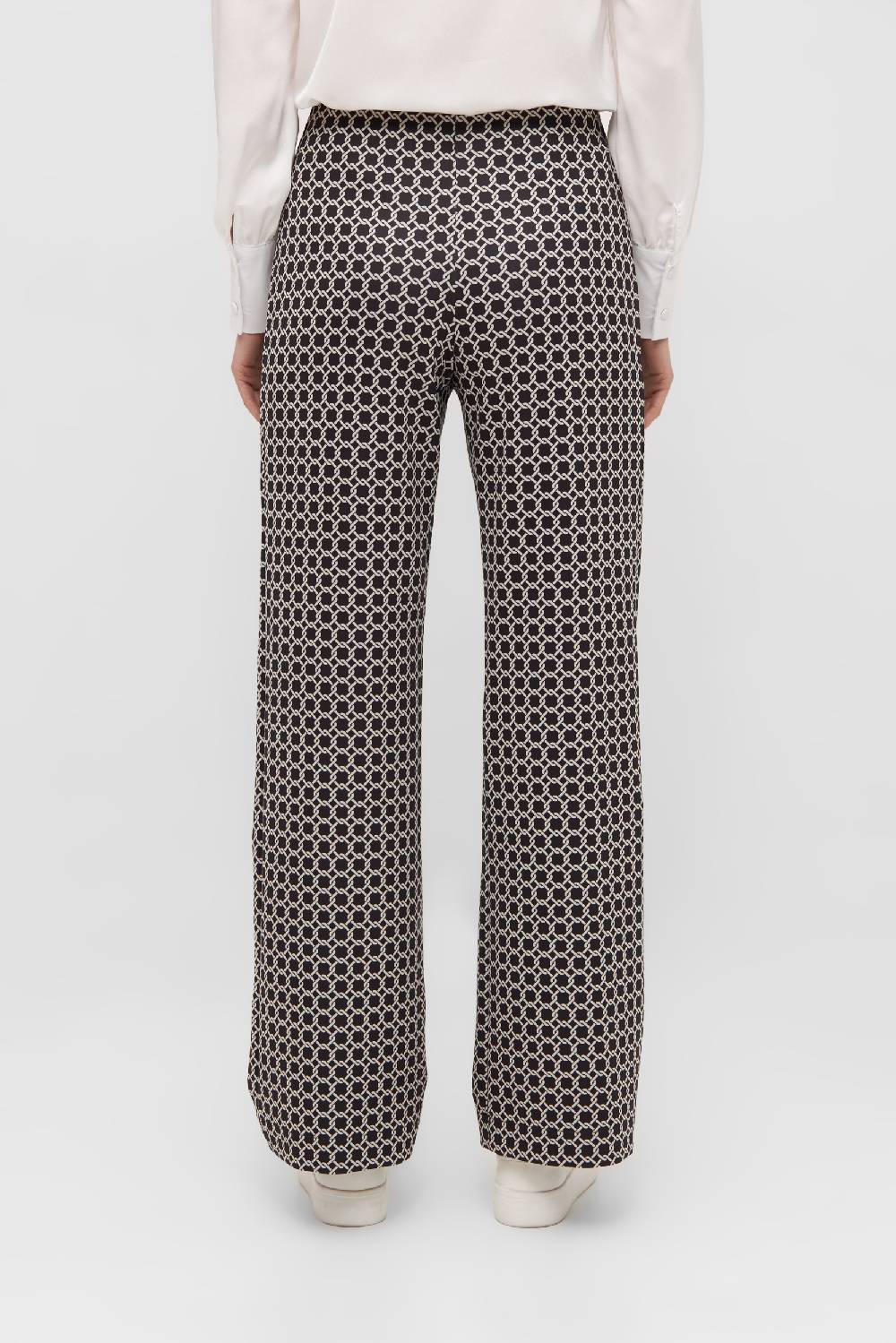 Raffaello Rossi Marlenehose Wide Leg lang Mid Waist gemustert: ELAINE Bestseller