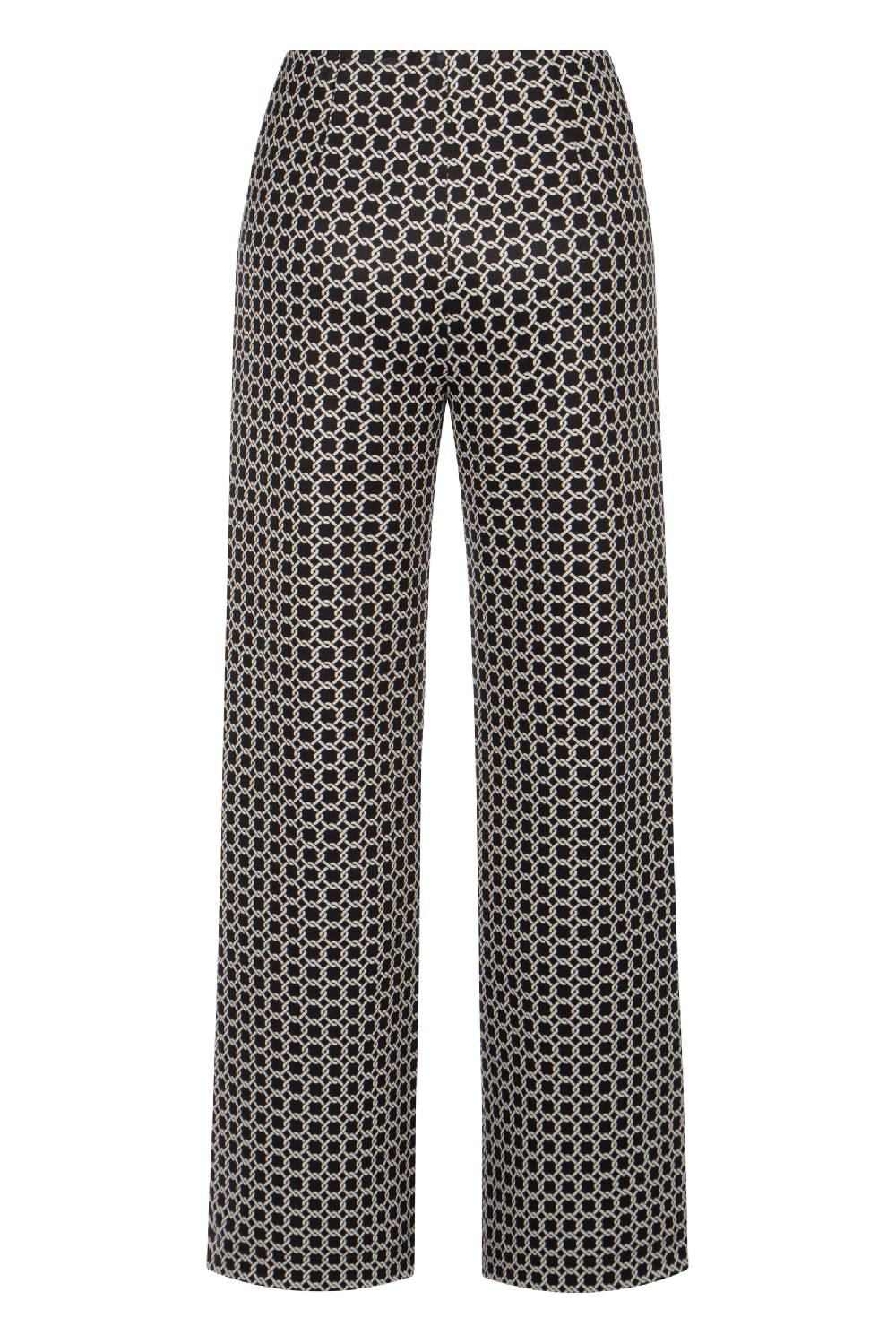 Raffaello Rossi Marlenehose Wide Leg lang Mid Waist gemustert: ELAINE Bestseller