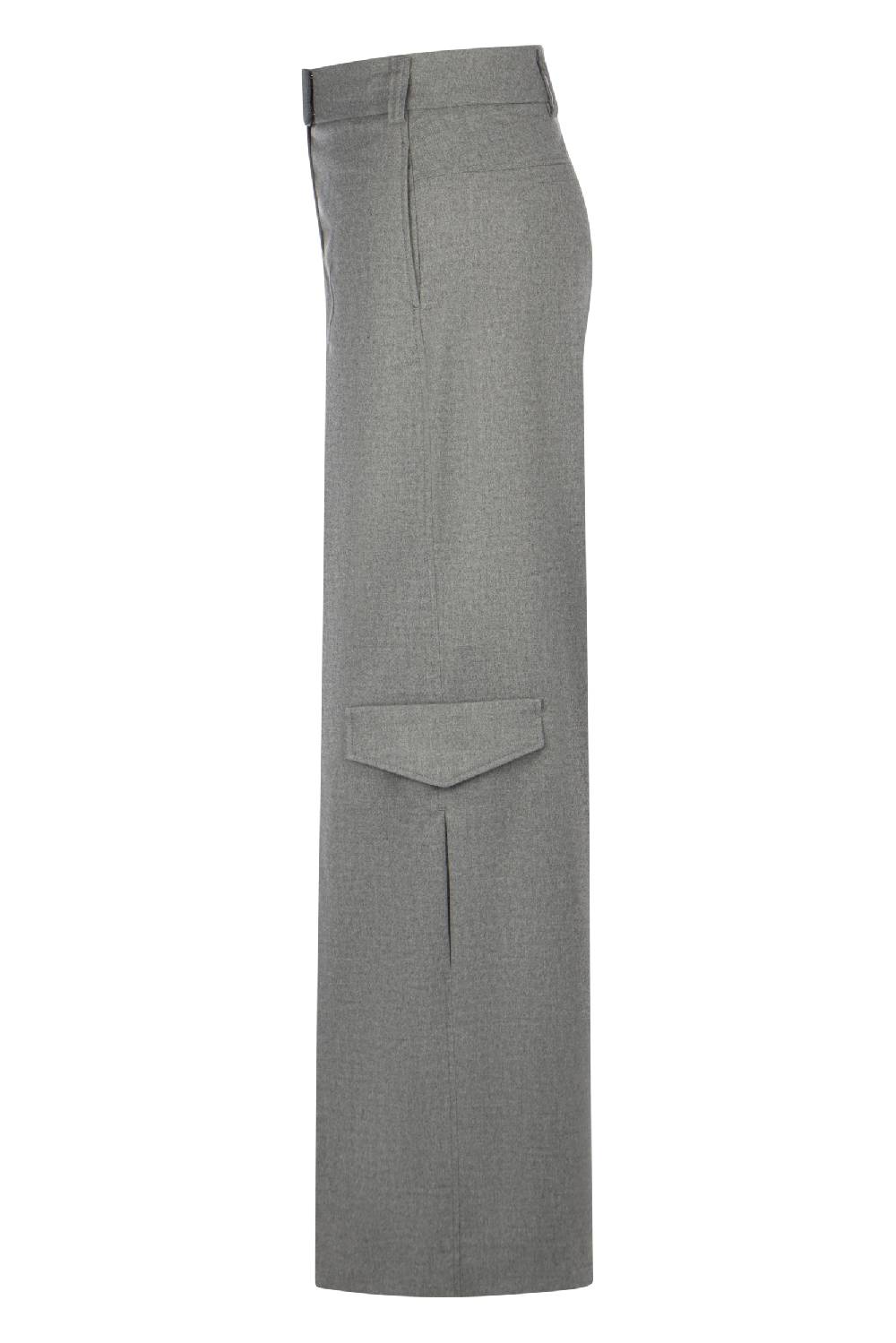 Raffaello Rossi Cargo Wide Leg lang High Waist grau: JASCHA Saisonale Angebote