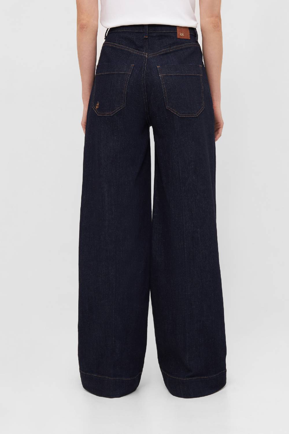 Raffaello Rossi 5-Pocket Wide Leg verkürzt -6/8 High Waist blau: MIRU Wochenangebot