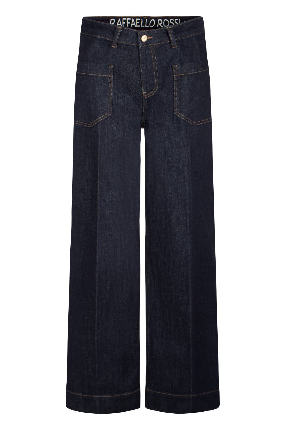 Raffaello Rossi 5-Pocket Wide Leg verkürzt -6/8 High Waist blau: MIRU Wochenangebot