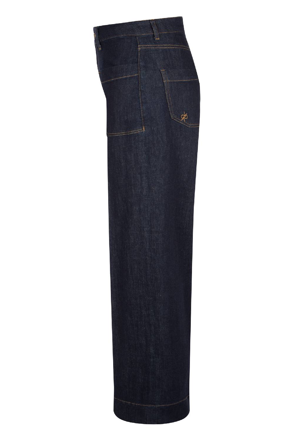 Raffaello Rossi 5-Pocket Wide Leg verkürzt -6/8 High Waist blau: MIRU Wochenangebot