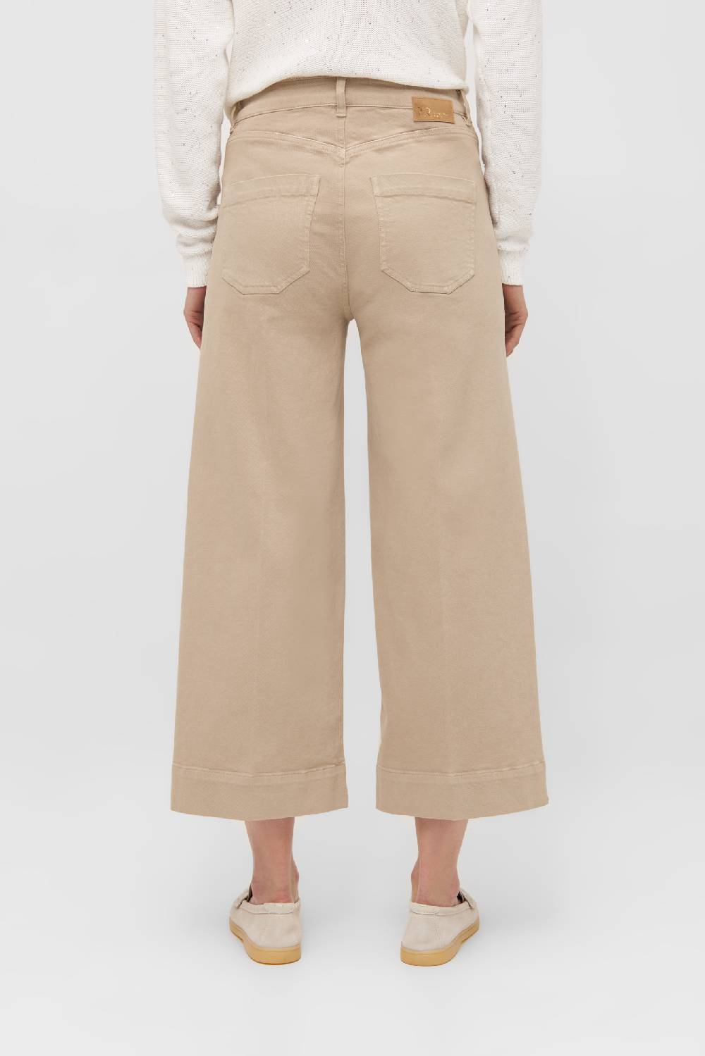 Raffaello Rossi Bootcut Wide Leg verkürzt -7/8 High Waist beige: MIRU 6/8 Kostenlose Rückgabe