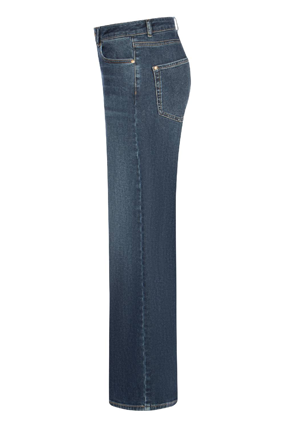 Raffaello Rossi Bootcut Wide Leg lang High Waist blau: SVENTY Zeitbegrenzte Promotion