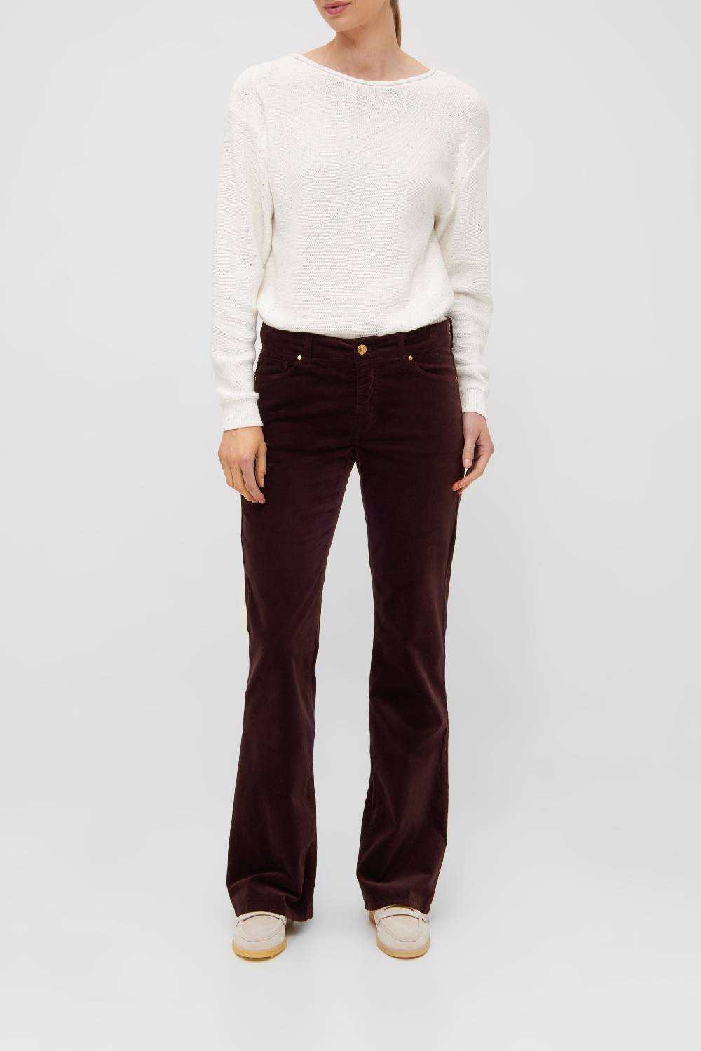 Raffaello Rossi Bootcut Slim lang Mid Waist schwarz: VIC FLARED Bis zu 50% Rabatt