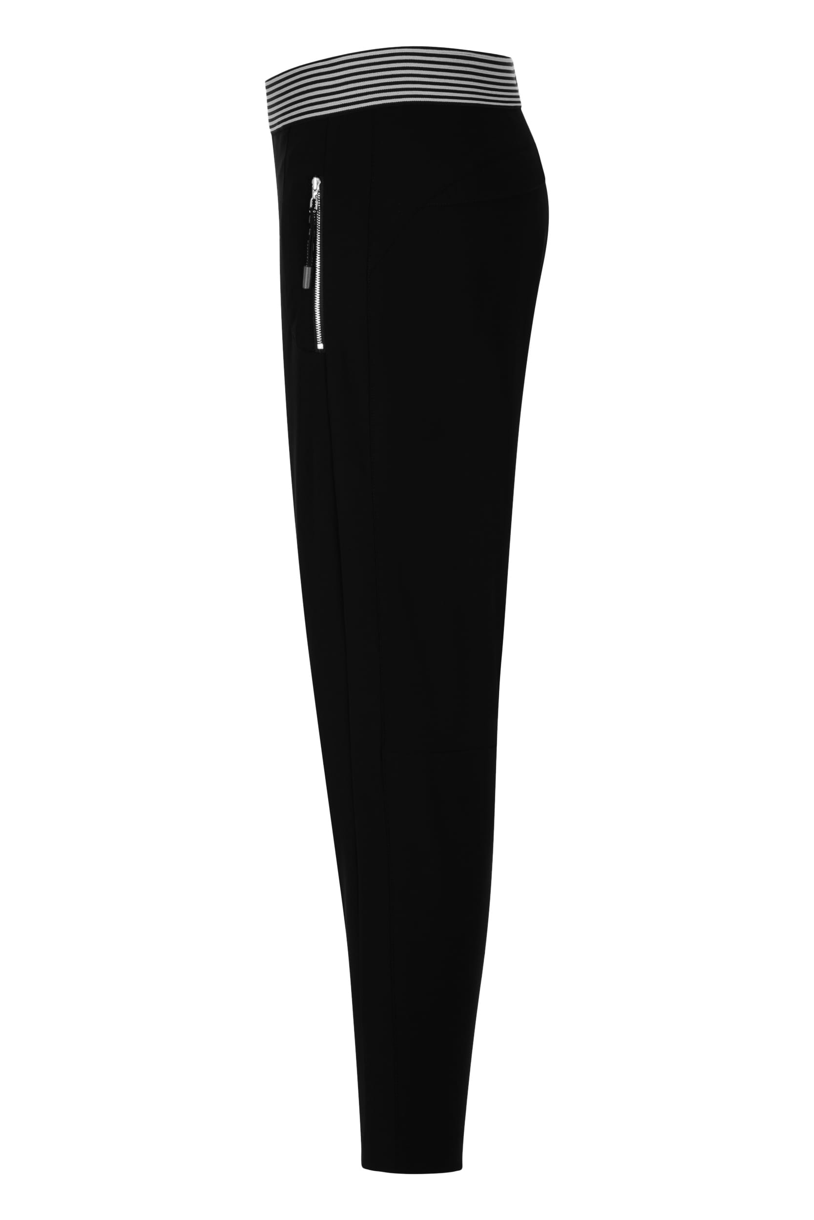 Raffaello Rossi Joggpant Relaxed verkürzt -7/8 Mid Waist schwarz: NATINA RIBBON Riesige Rabatte