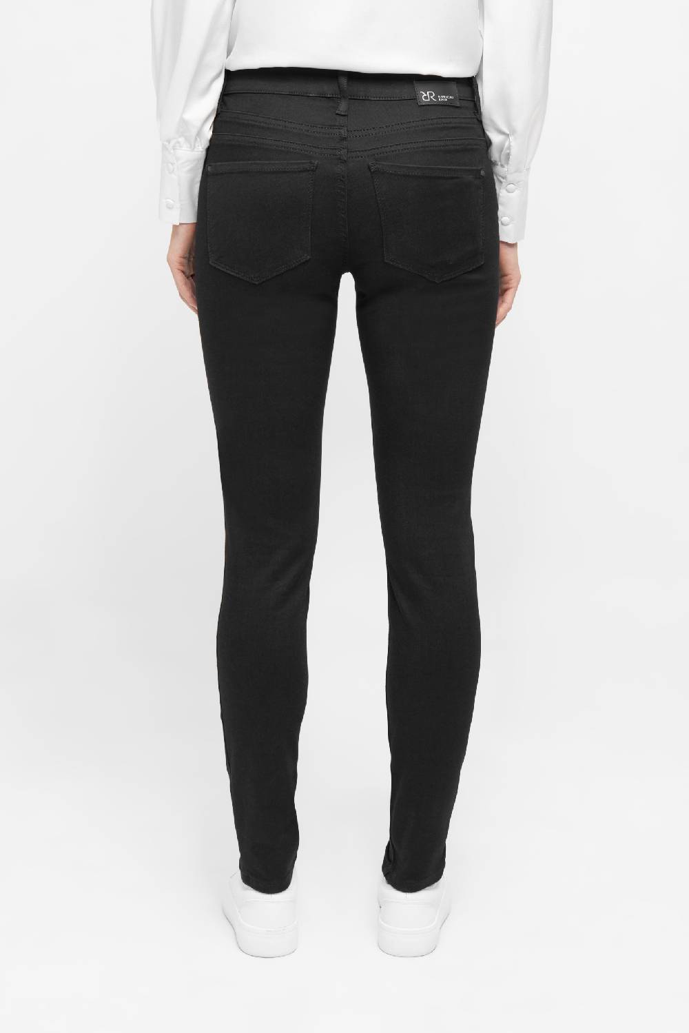 Raffaello Rossi 5-Pocket Skinny lang Mid Waist schwarz: AMAL Fabrikladen