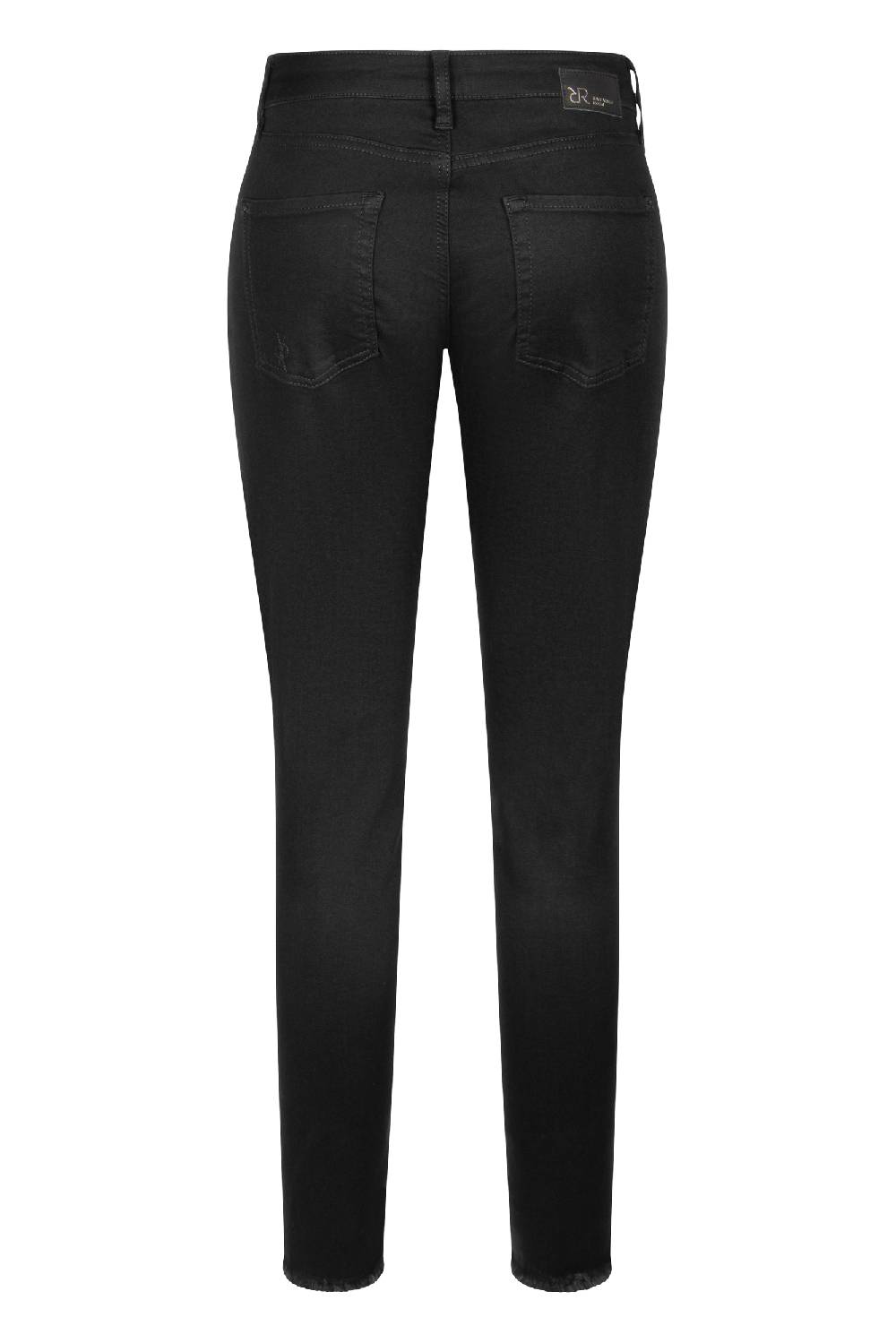 Raffaello Rossi 5-Pocket Slim verkürzt -7/8 Mid Waist schwarz: JANE Black Friday Preise