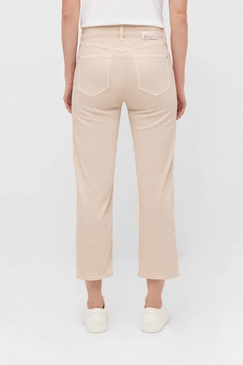 Raffaello Rossi 5-Pocket Straight verkürzt -6/8 Mid Waist beige: LEYLE 6/8 zollfrei