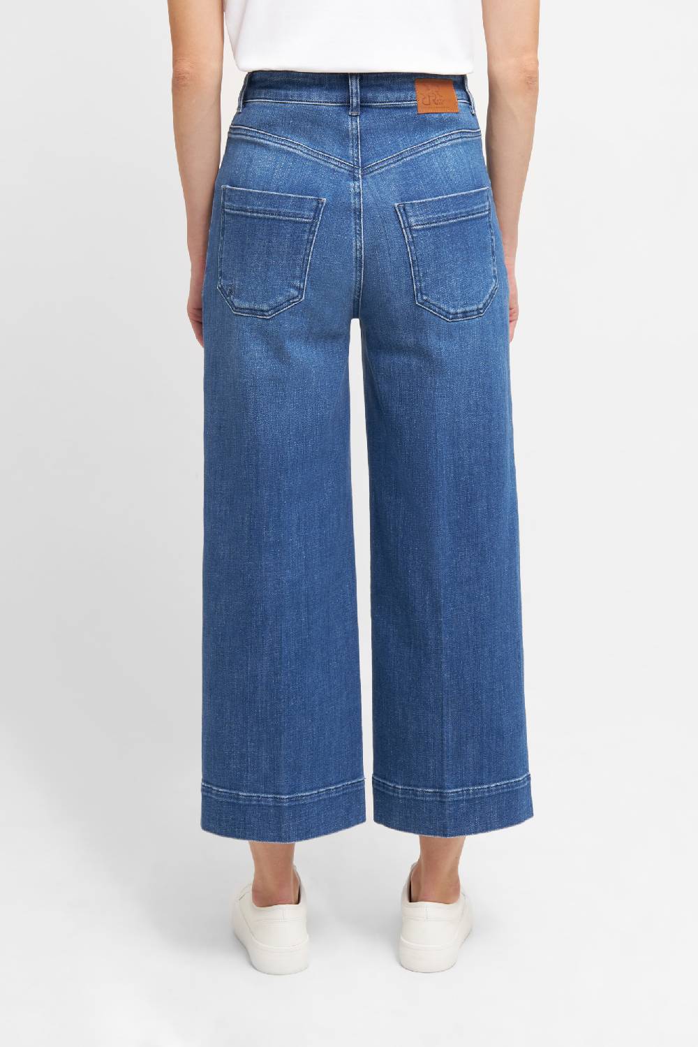 Raffaello Rossi 5-Pocket Wide Leg verkürzt -6/8 High Waist blau: MIRU 6/8 50% Rabatt für begrenzte Zeit