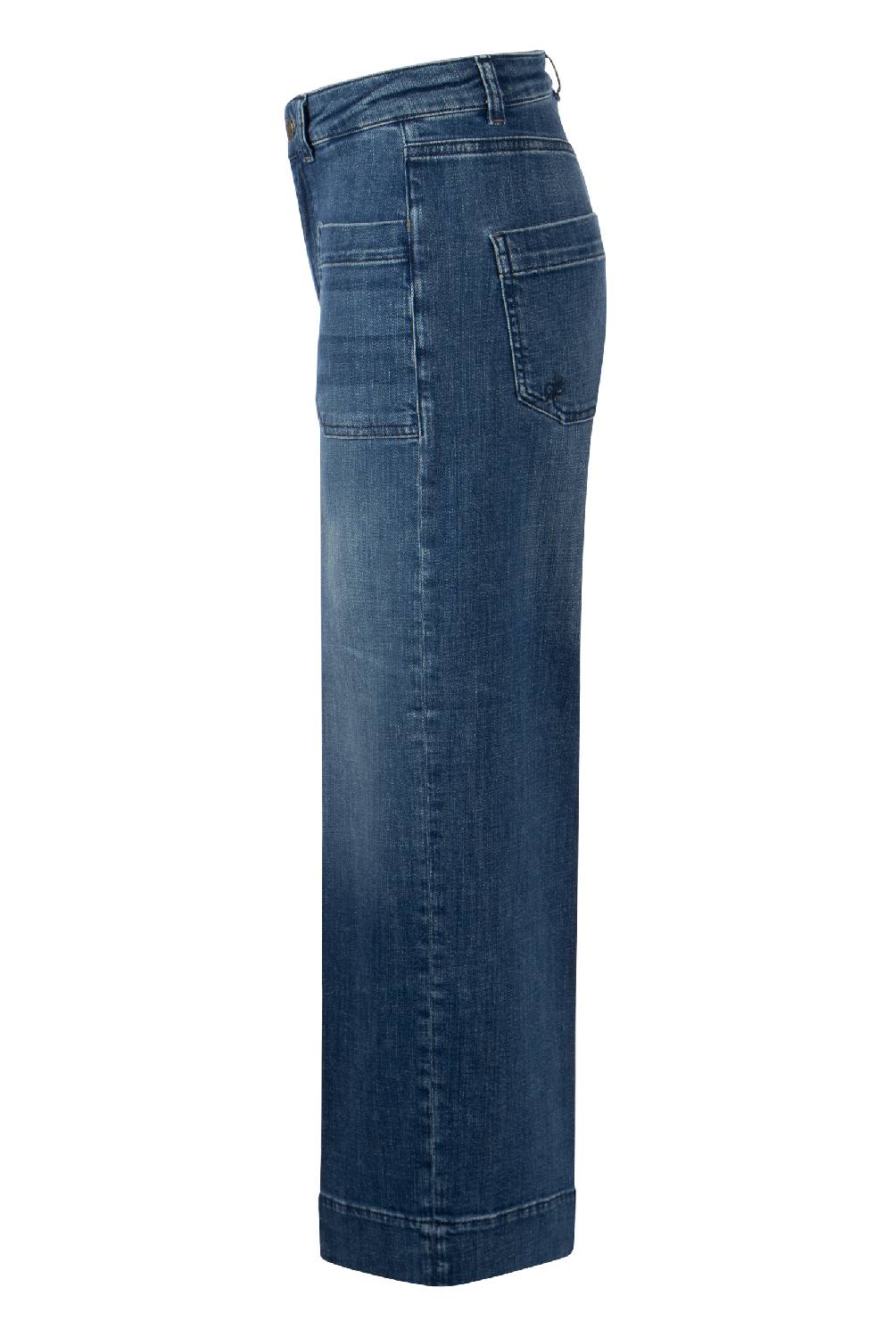Raffaello Rossi 5-Pocket Wide Leg verkürzt -6/8 High Waist blau: MIRU 6/8 50% Rabatt für begrenzte Zeit