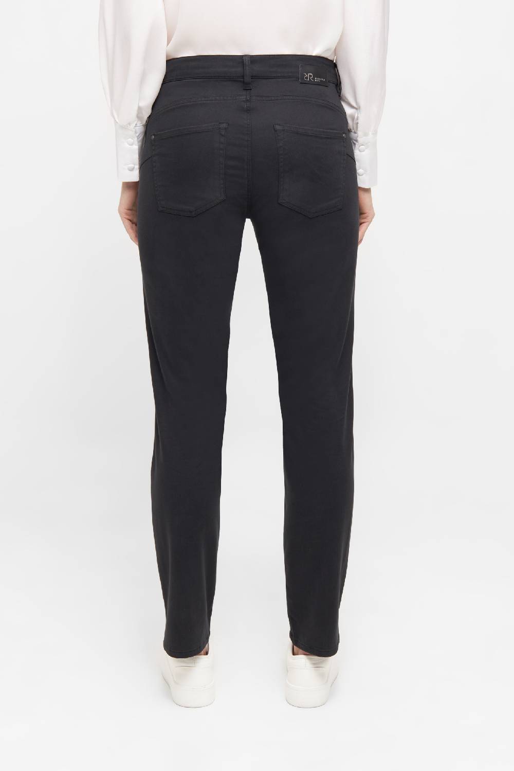 Raffaello Rossi 5-Pocket Slim lang Mid Waist schwarz: SUZY Online