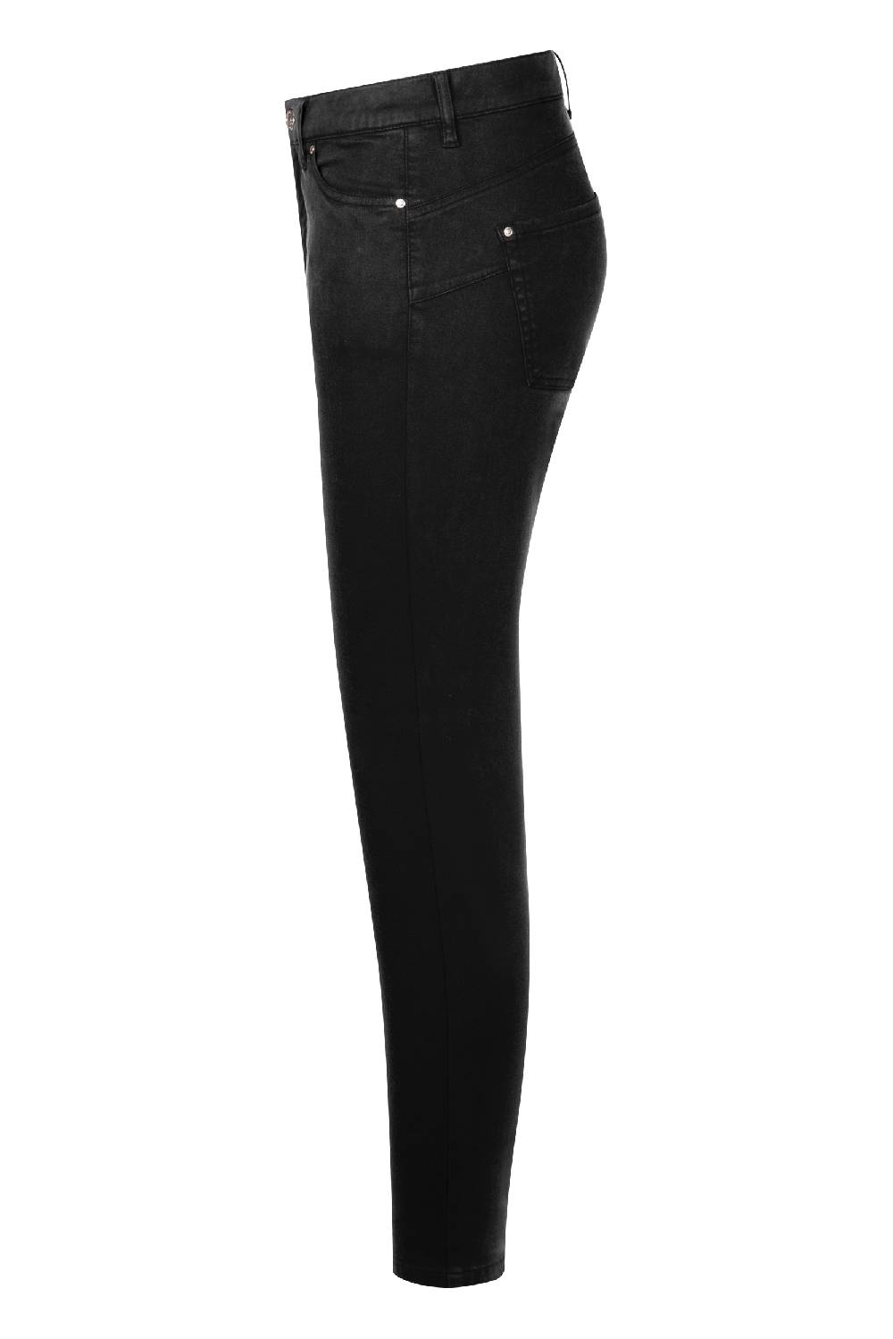 Raffaello Rossi 5-Pocket Slim lang Mid Waist schwarz: SUZY Online