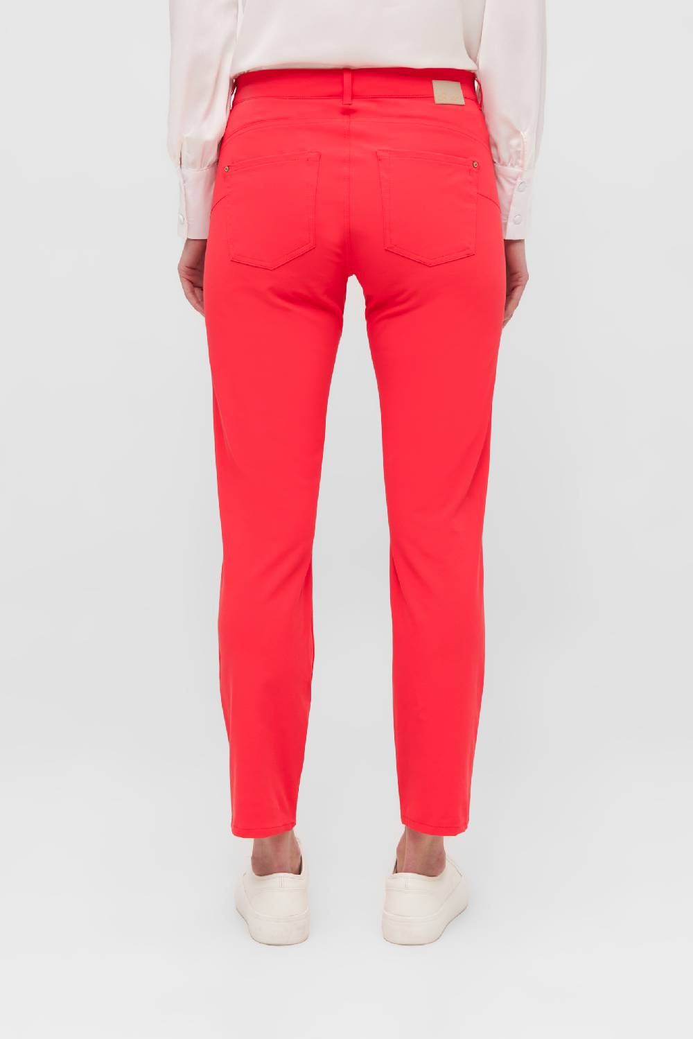 Raffaello Rossi 5-Pocket Slim verkürzt -7/8 Low Waist rot: SUZY Outlet