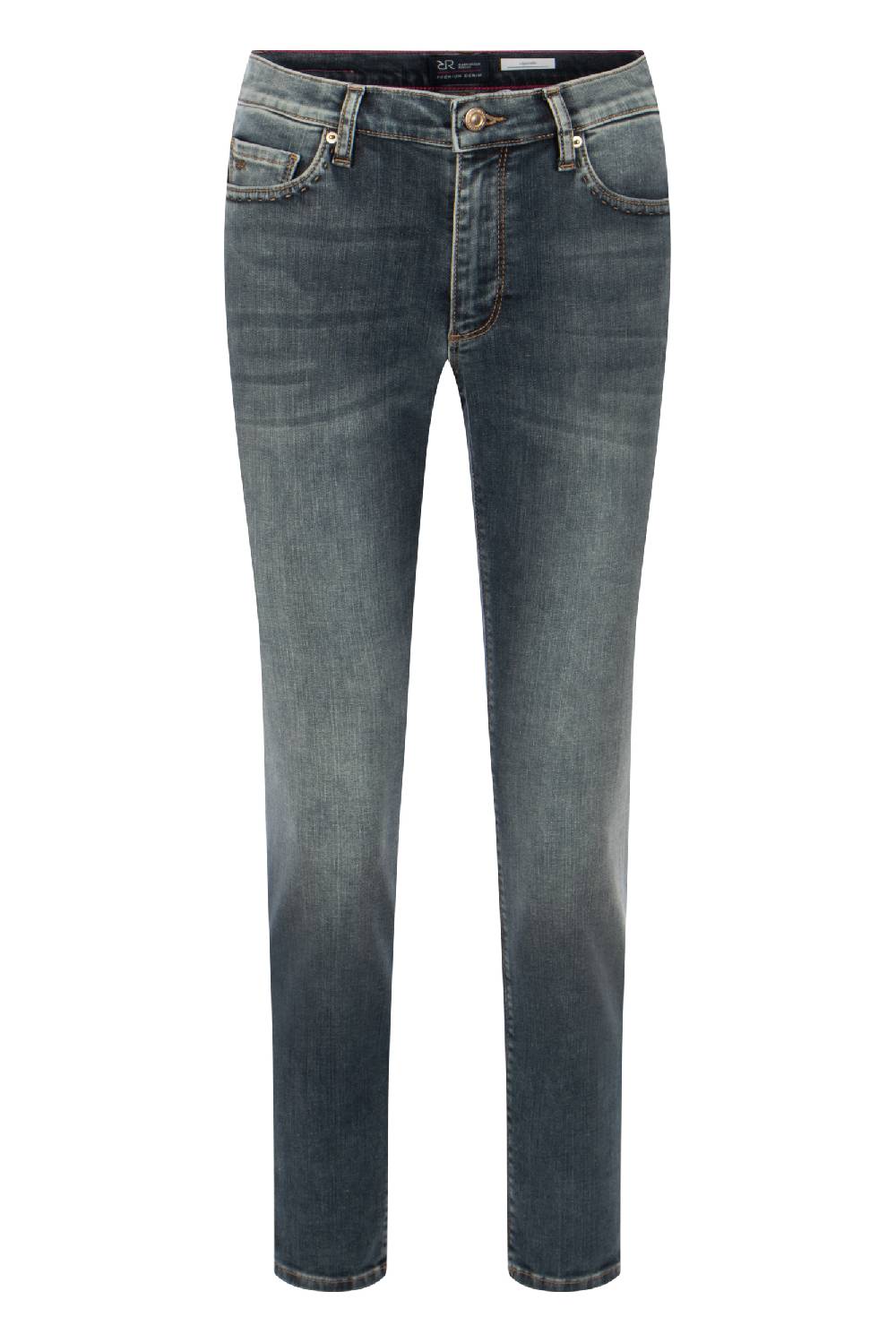Raffaello Rossi 5-Pocket Slim lang Low Waist grau: SUZY Auslauf