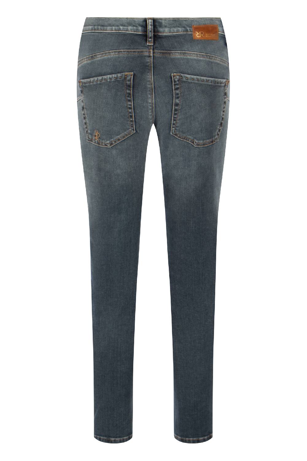 Raffaello Rossi 5-Pocket Slim lang Low Waist grau: SUZY Auslauf
