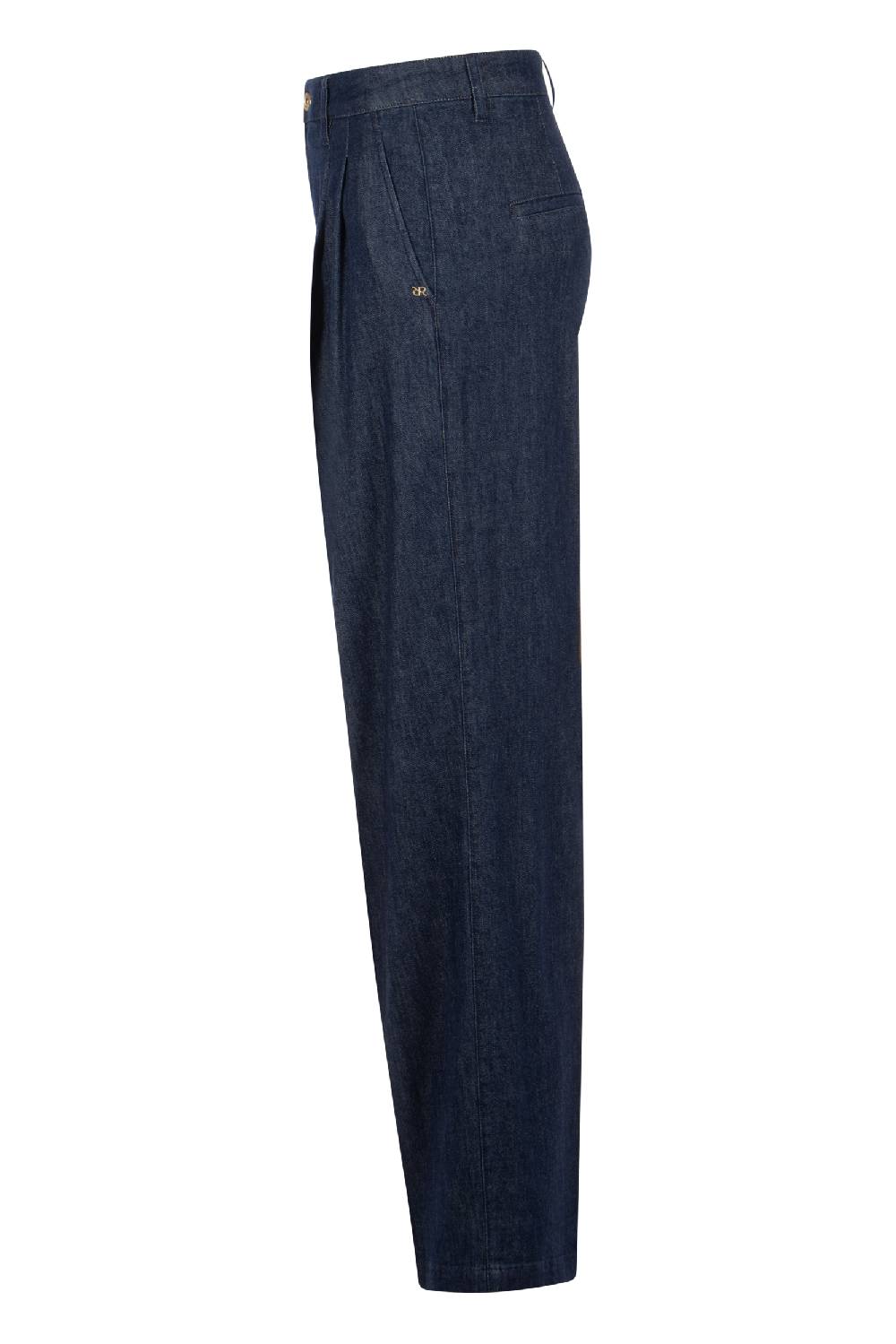 Raffaello Rossi 5-Pocket Wide Leg lang High Waist blau: TARA Angebote