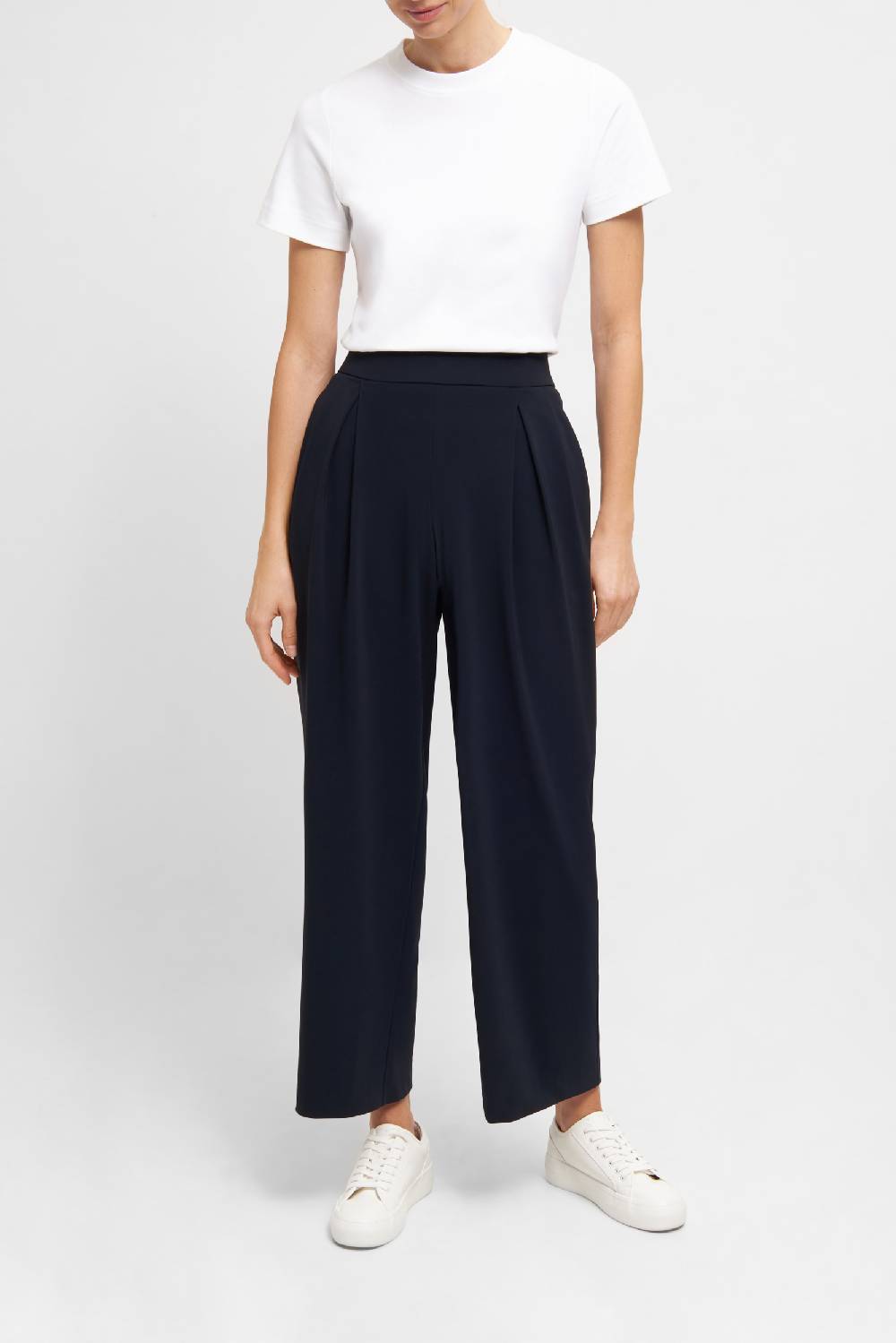 Raffaello Rossi Marlenehose Wide Leg lang High Waist schwarz: ABETA Günstiger Verkauf