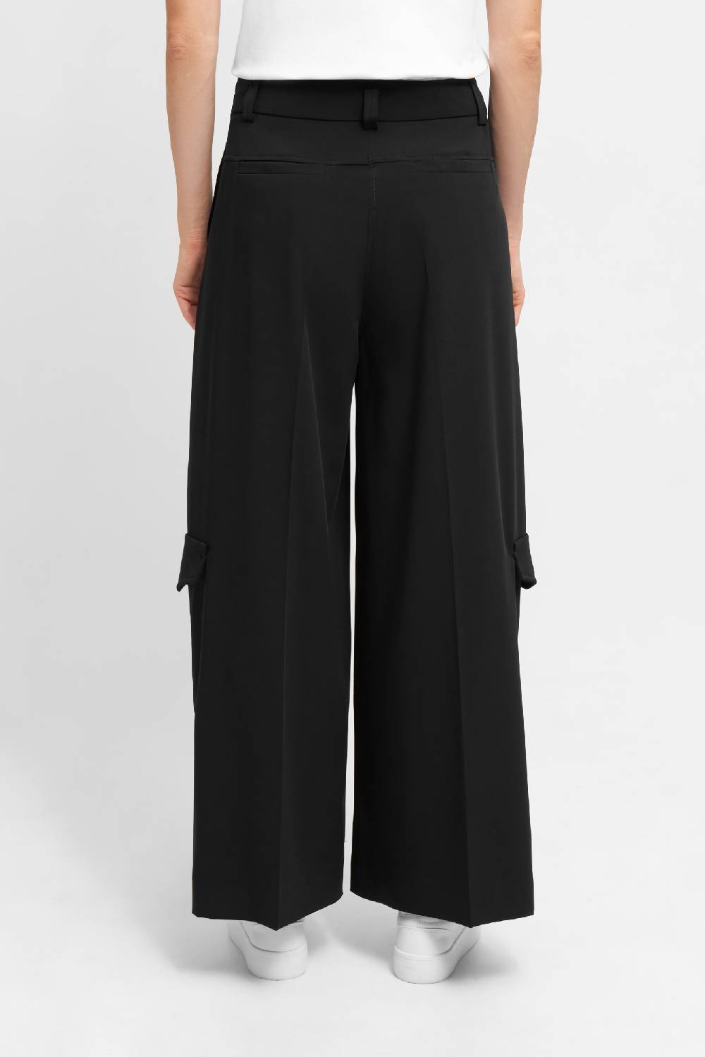 Raffaello Rossi Cargo Wide Leg verkürzt -7/8 High Waist schwarz: JASCHA Meist gekauft