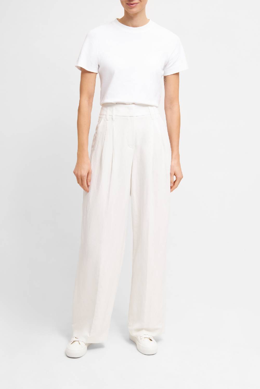 Raffaello Rossi Marlenehose Wide Leg lang High Waist beige: MAYLA Blitzverkäufe