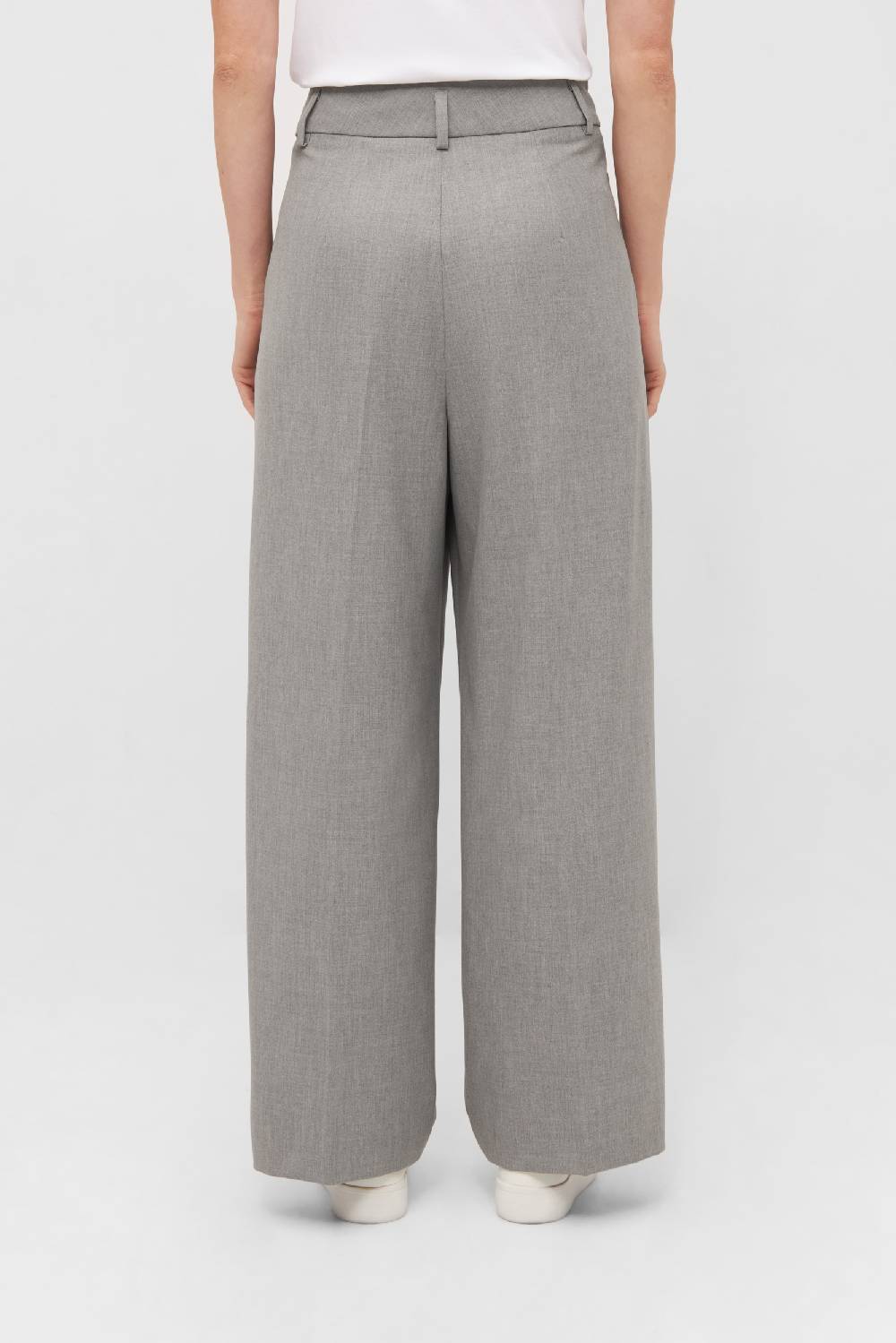 Raffaello Rossi Bundfaltenhose Wide Leg lang High Waist grau: MAYLA Kostenloser Versand