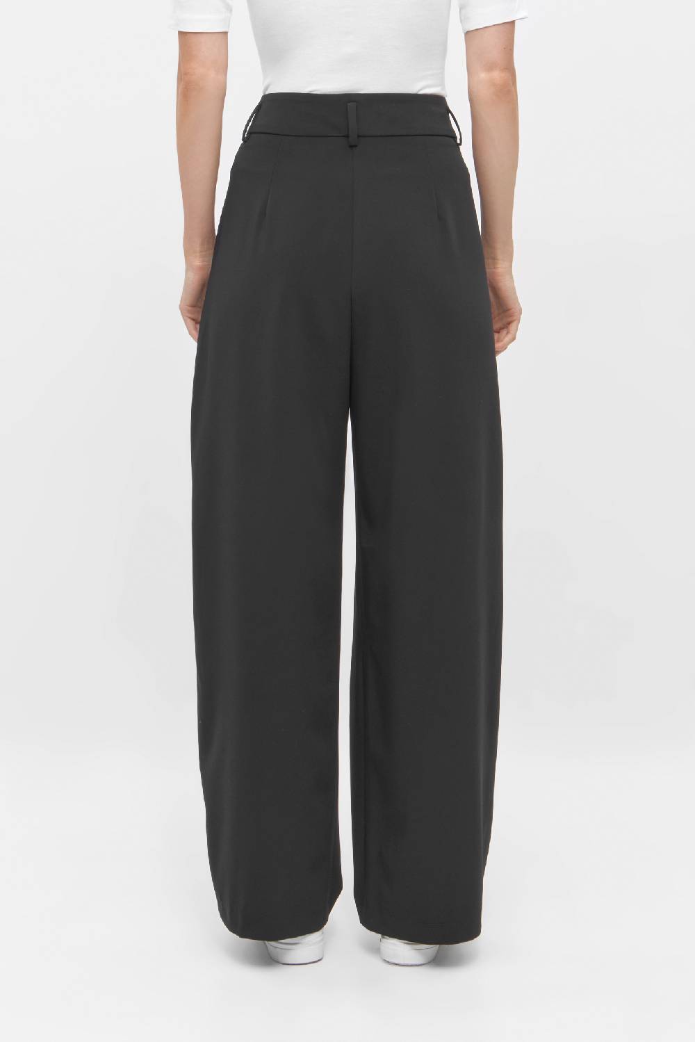 Raffaello Rossi Bundfaltenhose Wide Leg lang High Waist schwarz: MAYLA Saisonschlussverkauf