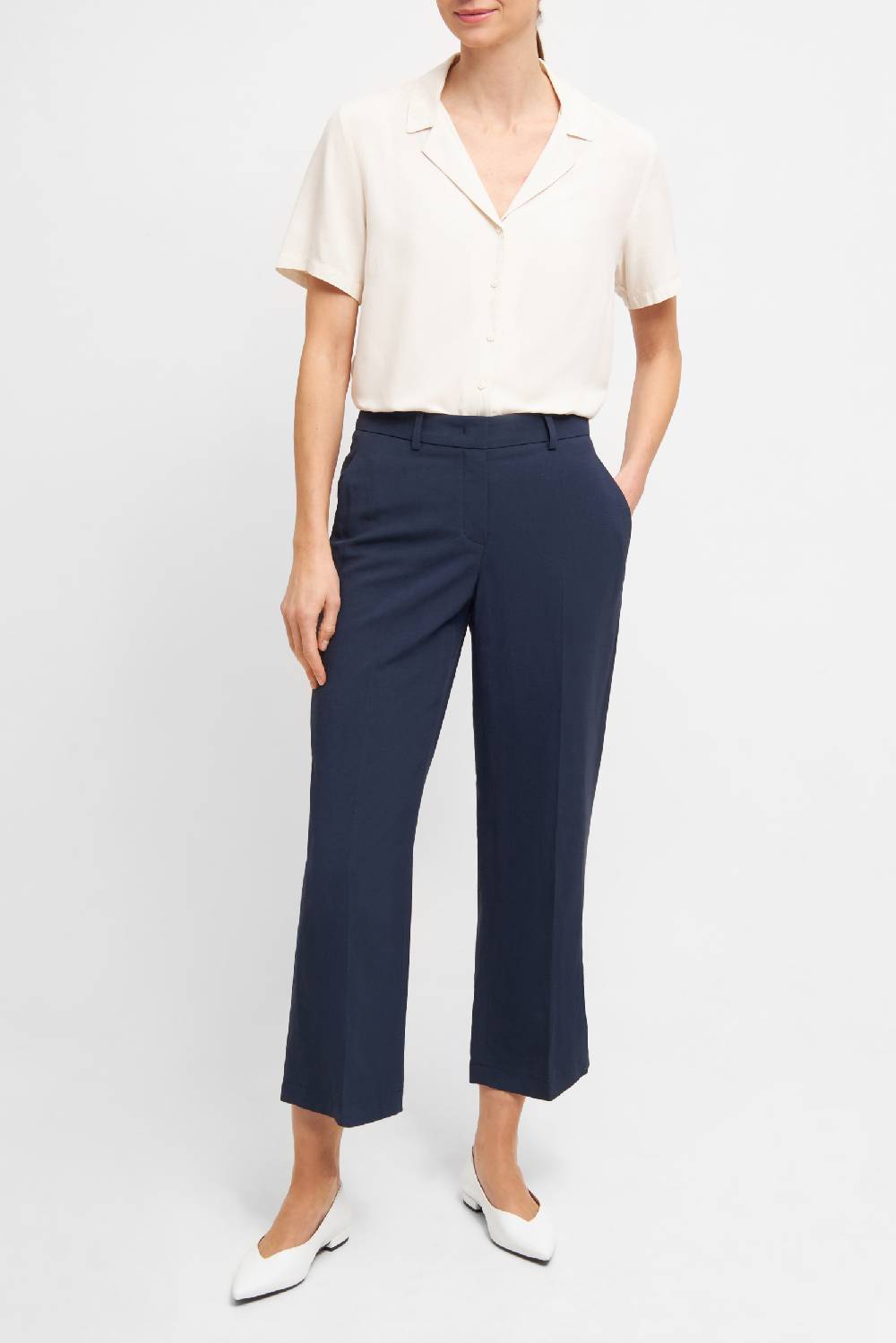 Raffaello Rossi Marlenehose Straight verkürzt -7/8 Mid Waist schwarz: OLESSA 7/8 Cyber Monday