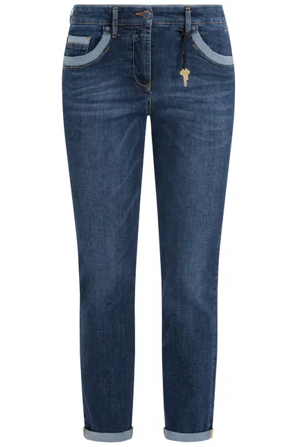 Recover Pants Powerstretchjeans Luna in DENIM BLUE Artikelnummer REC-13346-01-U4075-145 Online Outlet