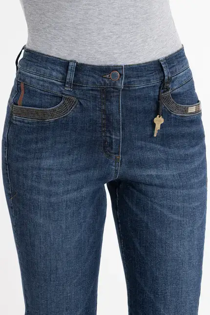 Recover Pants Powerstretch-Jeans Ronja in DENIM BLUE Artikelnummer REC-13330-U4080-145 Räumungsverkauf