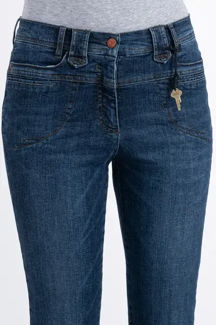 Recover Pants Powerstretch-Jeans Carlotta in DENIM BLUE Artikelnummer REC-12759-U3810-145 Tiefpreis