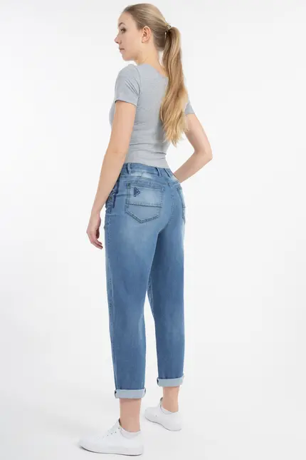 Recover Pants Powerstretch-Jeans DUNJA in DENIM BLUE Artikelnummer REC-12728-03-U3880-145 Begrenzte Freigabe