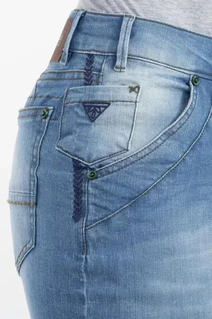 Recover Pants Powerstretch-Jeans DUNJA in DENIM BLUE Artikelnummer REC-12728-03-U3880-145 Begrenzte Freigabe