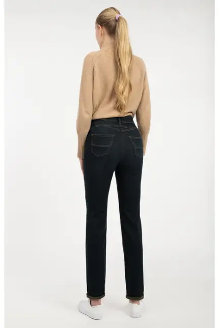 Recover Pants Slim-Fit-Jeans Darlin in DENIM BLAU/ KHAKI Artikelnummer REC-13362-4292-599 Clearance-Verkauf