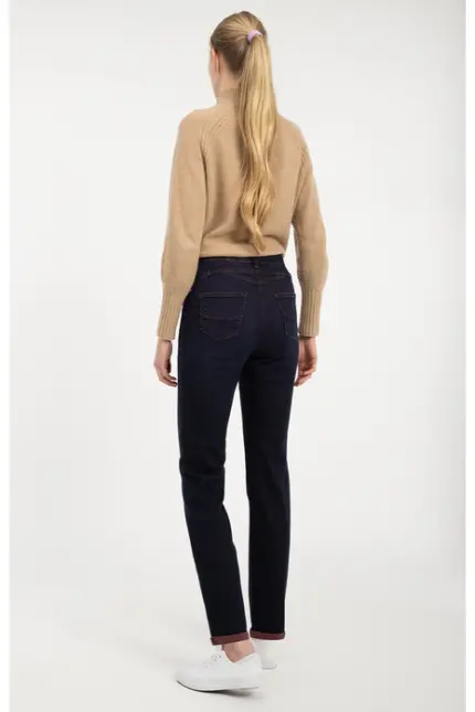 Recover Pants Slim-Fit-Jeans Darlin in DENIM BLAU/ BORDEAUX Artikelnummer REC-13362-4292-460 Kostenloser Versand international
