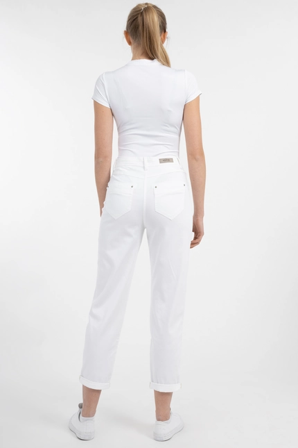 Recover Pants Relaxed Fit-Hose CARA in WEIß Artikelnummer REC-12626-03-4035-110 Versandkostenfrei