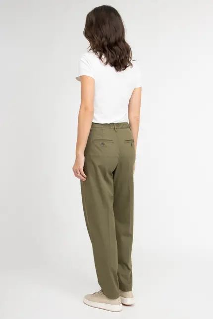 Recover Pants Bundfaltenhose Peggy in Oliv Artikelnummer REC-12641-U4143-580 Online Shopping
