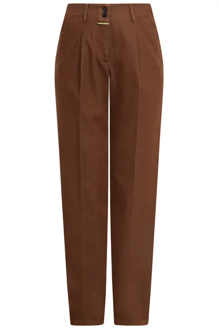 Recover Pants Bundfaltenhose Peggy in Tabakbraun Artikelnummer REC-12641-U4143-822 Exklusivangebot