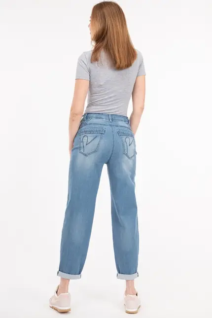Recover Pants Amira, Relaxed-Fit Jeans in DENIM-BLUE Artikelnummer REC-13324-03-3880-145 Tiefpreis