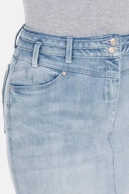 Recover Pants Pia, Jeansrock in BLEACHED Artikelnummer REC-40144-4279-103 Neueste Stile
