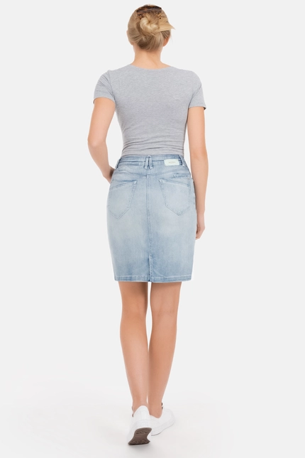 Recover Pants Pia, Jeansrock in BLEACHED Artikelnummer REC-40144-4279-103 Neueste Stile